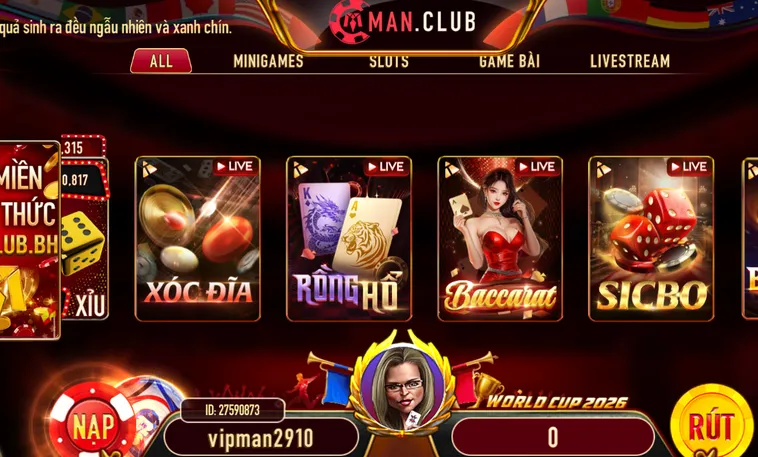 Sảnh Live Casino Livestream Tại ManClub Nơi Hội Tụ Cao Thủ
