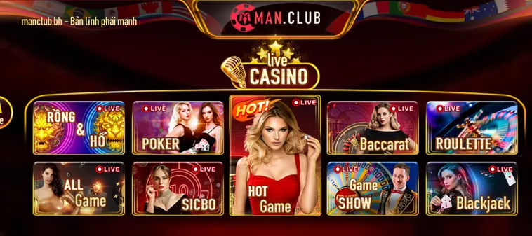 Sảnh Live Casino Livestream Tại ManClub Nơi Hội Tụ Cao Thủ