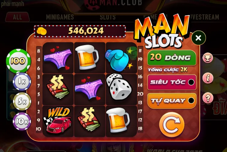 Minigame Man Slot Tại ManClub Bí Quyết Kiếm Tiền Nhanh Chỉ Với 3 Vòng Quay
